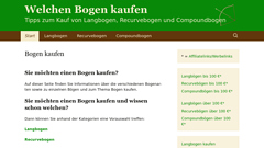 Details : Tipps zum Thema Bogen und Bogenkauf