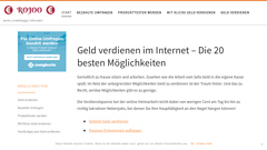 Details : Rojoo Online - Geld verdienen im Internet