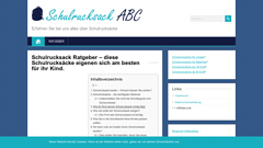 Schulrucksack abc